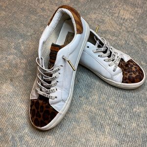 Vintage Havana white and cheetah sneakers